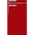 Schneider SCDD208VR retro jaren 50 koelkast - rood