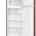 Schneider SCDD309VWR retro jaren 50 koelkast - donker rood