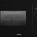 Smeg FMI120N2 inbouw magnetron met grill - zwart