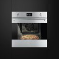 Smeg SF6390XPZE inbouw oven met pizza functie en pizza steen
