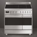 Smeg C92IPX9 inductie fornuis met multizone en twee ovens