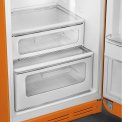 Smeg FAB30ROR5 rechtsdraaiende retro koelkast - oranje