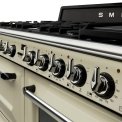 Dankzij de geforceerde mantelkoeling mag het SMEG fornuis TR4110P1 strak tussen twee keukenkasten geplaatst worden