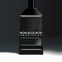 Smeg TR90NNLK2 gas fornuis - zwart - 90 cm