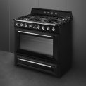 Smeg TR90NNLK2 gas fornuis - zwart - 90 cm