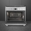 Smeg C9GMXNLK2 gas fornuis - roestvrijstaal