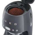 Smeg DCF02GREU koffiemachine - lei grijs