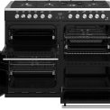 Het Stoves Precision DX S1100DF EU BK fornuis heeft vier ovens