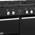 De programmeerbare ovenklok van het Stoves Precision DX S1100DF GTG EU BK zwart fornuis