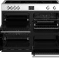 De Stoves Precision DX S1100Ei SS rvs inductie fornuis heeft vier ovens