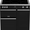 De rechter oven op het Stoves Precision DX S900Ei BK zwart inductie fornuis is een longdoor oven