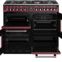 Stoves RICHMOND S1000 DF Deluxe Chili Red fornuis