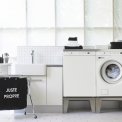 De Asko T754HP warmtepomp droger is eveneens als side by side set te plaatsen met bijpassende ASKO wasmachine