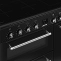 Smeg CX93IMBL inductie fornuis met 3 ovens - zwart - 90 cm. breed