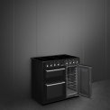 Smeg CX93IMBL inductie fornuis met 3 ovens - zwart - 90 cm. breed