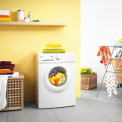 De Zanussi ZWF61400W wasmachine heeft een capacitieit van 6 kg.