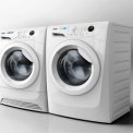 De Zanussi ZWF81463W wasmachine kan desgewenst gecombineerd worden met bijpassende condens of warmtepomp droger