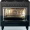 ILVE gasfornuis mat zwart L096WSCM3/MGD met multifunctionele elektrische oven