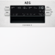 De AEG FES5360XZM vaatwasser inbouw is een half integreerbare vaatwasser: het bedieningspaneel zit voorop