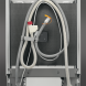 De acheterkant van de AEG FSS6370XP vaatwasser inbouw
