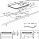 AEG TO84IA0FXB inbouw kookplaat - 80 cm. - rvs stootrand