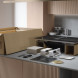 Atag HIDD08471EX inbouw inductie kookplaat met afzuiging