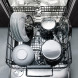 Atag DW8114XT verhoogde inbouw vaatwasser - hoog model XXL - besteklade