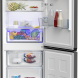 Beko Manhattan grijze combi koelkast met eco- en vakantie modus