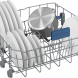 Beko BDSN36440XC inbouw vaatwasser - half geintegreerd