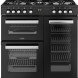 Belling COOKCENTRE 90DF BLK zwart gasfornuis 90 cm breed