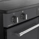 Belling FARMHOUSE 100Ei ANT met chromen accenten en metalen bedieningsknoppen