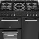 Belling gasfornuis met gietijzeren pannendragers en krachtige wokbrander - FARMHOUSE 90DF BLK
