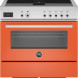 Bertazzoni PROCH94I1EART Air-Tec inductie fornuis met afzuiging (kookveldafzuiging) - oranje