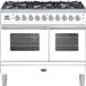 Boretti VP104WTG fornuis gasoven wit