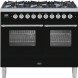 Boretti VP104ZWG fornuis gasoven zwart