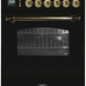 Boretti VPN64ZWG fornuis gasoven zwart