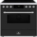 Elementi di Cucina EC9036-MZ-IX-S inductie fornuis - klassiek - mat zwart/rvs