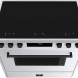Vrijstaand inductie fornuis Elementi di Cucina EM9036-WT-IX-B met 6 kookzones