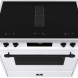 Elementi di Cucina IC9034-WT-IX-B inductie fornuis met afzuiging - wit - klassiek