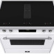 Elementi di Cucina IC9034-WT-IX-S inductie fornuis met afzuiging - wit - klassiek