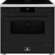 Elementi di Cucina IC9034-ZW-IX-B inductie fornuis met afzuiging - zwart - klassiek