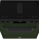 Modern 90 cm breed inductie fornuis Elementi di Cucina met afzuiging en touch bediening