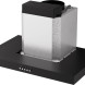 Etna AB360ZT wand afzuigkap - zwart - 60 cm. breed