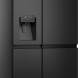 Etna AKV879IZWA vrijstaande side-by-side koelkast - blacksteel