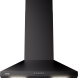 Etna AP461ZT wand afzuigkap - zwart - 60 cm breed