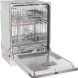 Etna VW342HCP verhoogde inbouw vaatwasser met 42 dB en ConnectLife