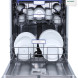 Etna VW743NC stille inbouw vaatwasser met besteklade