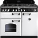 Falcon Classic Deluxe 100 inductie fornuis in de kleur wit met chroom beslag