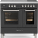 Fratelli MI2920I5FEMANCR inductie fornuis - antraciet - dubbele oven