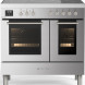 Fratelli MI2920I5FEMIXCR inductie fornuis - roestvrijstaal - dubbele oven